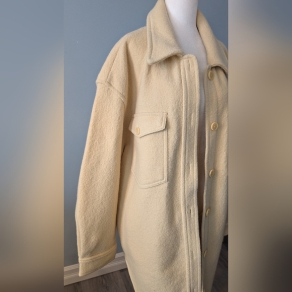 [XL] NWT Wilfred Free Ganna Shirt Jacket in Yellow - Picture 5 of 12